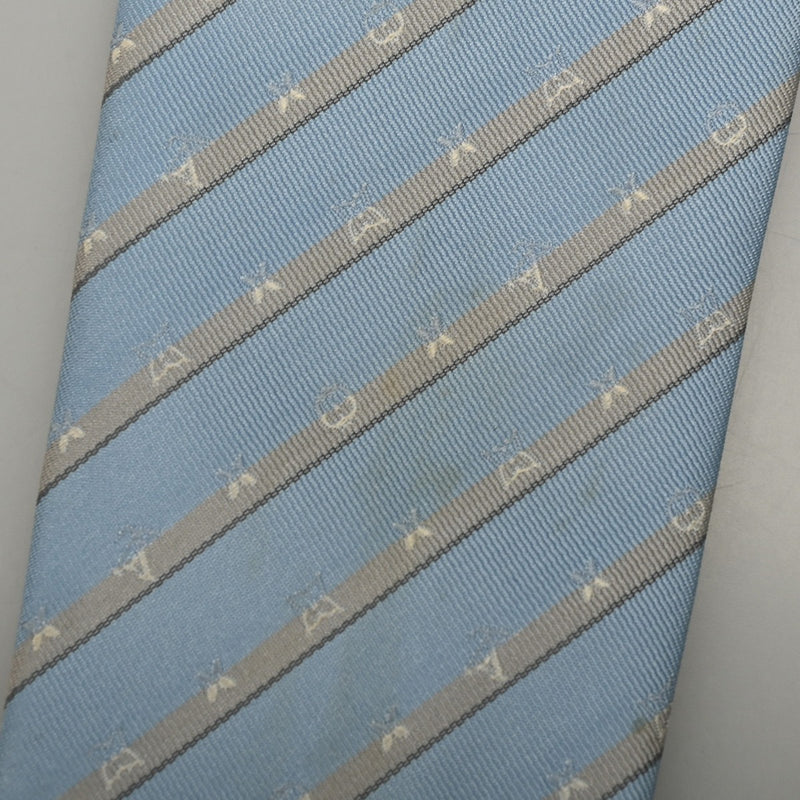 LOUIS VUITTON ルイヴィトン クラヴァット モノグラム ブルー M71727 メンズ シルク100％ ネクタイ ABランク 中古 銀蔵