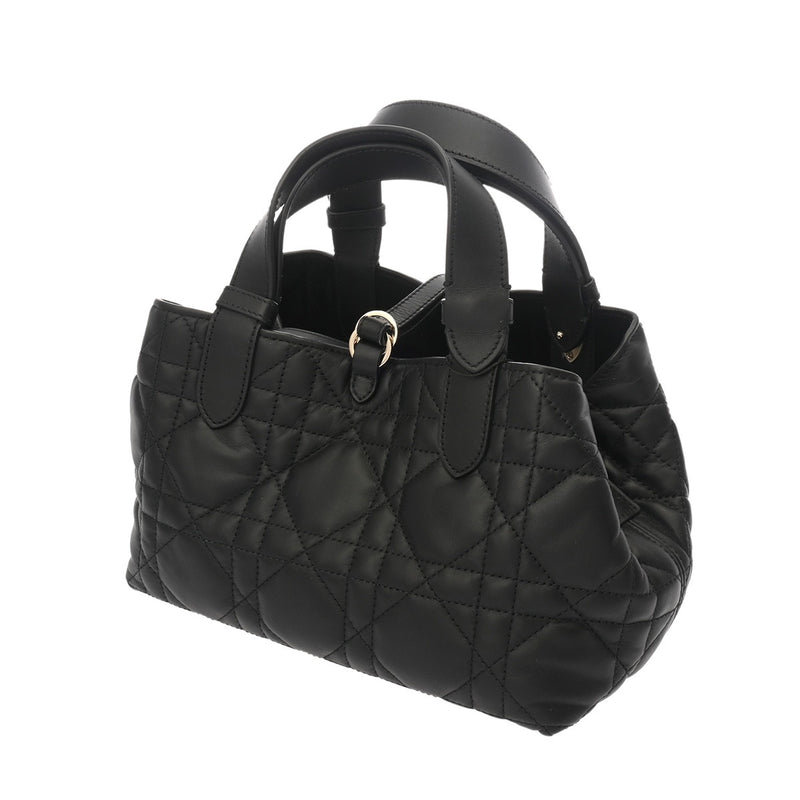 CHRISTIAN DIOR クリスチャンディオール トゥジュール バッグ スモール ブラック M2822OSNW_M900 レディース カーフ ハンドバッグ 新同 中古 銀蔵