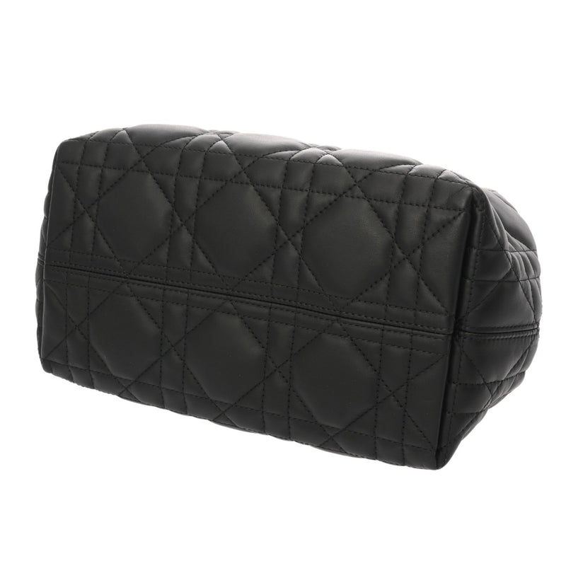 CHRISTIAN DIOR クリスチャンディオール トゥジュール バッグ スモール ブラック M2822OSNW_M900 レディース カーフ ハンドバッグ 新同 中古 銀蔵
