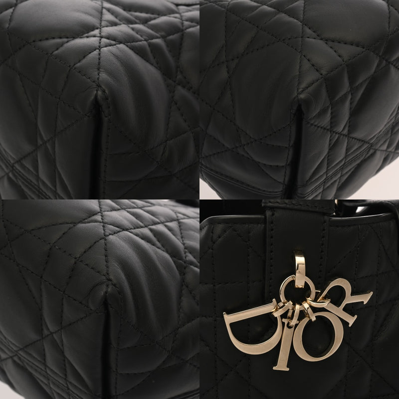 CHRISTIAN DIOR クリスチャンディオール トゥジュール バッグ スモール ブラック M2822OSNW_M900 レディース カーフ ハンドバッグ 新同 中古 銀蔵