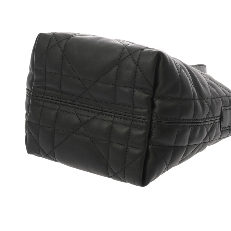 CHRISTIAN DIOR クリスチャンディオール トゥジュール バーティカルカバ ナノ ブラック レディース カーフ ハンドバッグ 新同 中古 銀蔵