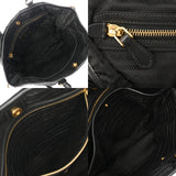 PRADA プラダ フラワーモチーフ ブラック レディース ナイロン/ベロア トートバッグ ABランク 中古 銀蔵