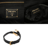 PRADA プラダ フラワーモチーフ ブラック レディース ナイロン/ベロア トートバッグ ABランク 中古 銀蔵