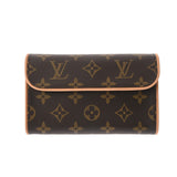 LOUIS VUITTON ルイヴィトン モノグラム ポシェットフロランティーヌ ブラウン M51855 レディース モノグラムキャンバス ウエストバッグ Aランク 中古 銀蔵