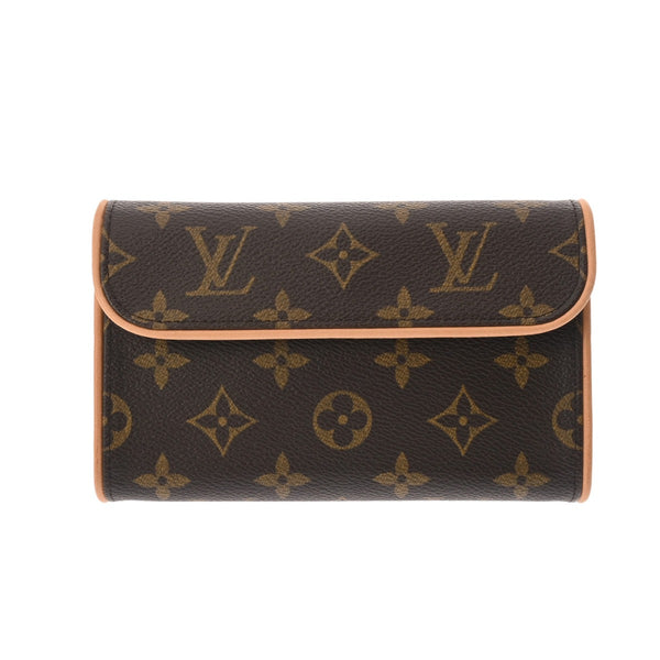 LOUIS VUITTON ルイヴィトン モノグラム ポシェットフロランティーヌ ブラウン M51855 レディース モノグラムキャンバス ウエストバッグ Aランク 中古 銀蔵