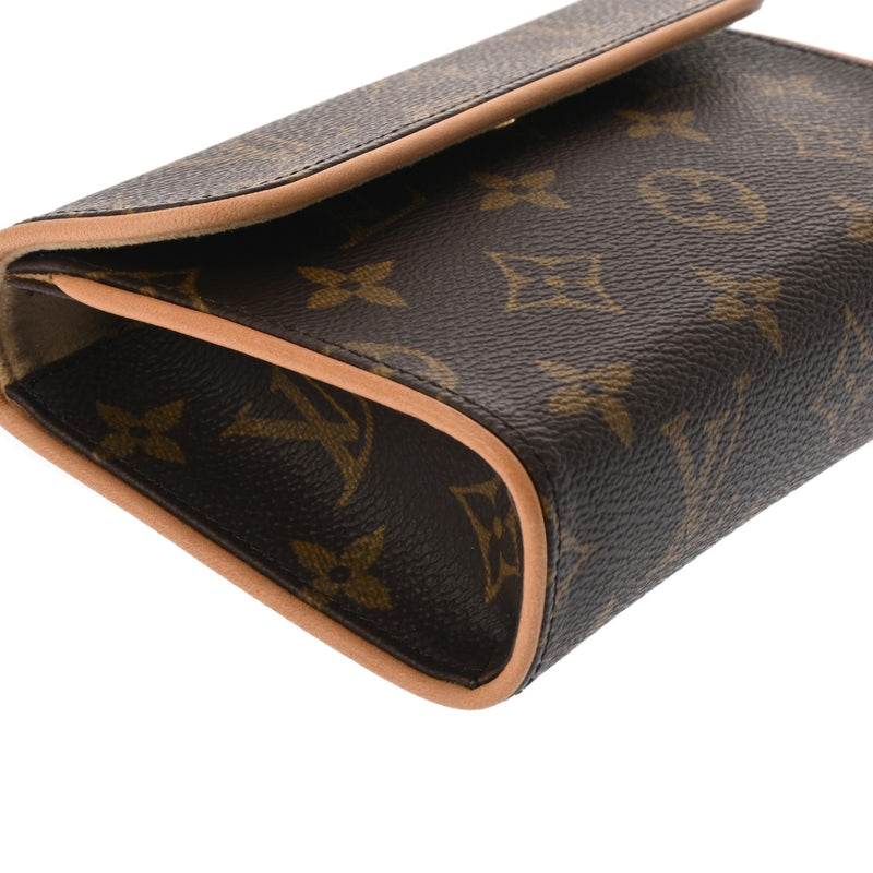 LOUIS VUITTON ルイヴィトン モノグラム ポシェットフロランティーヌ ブラウン M51855 レディース モノグラムキャンバス ウエストバッグ Aランク 中古 銀蔵