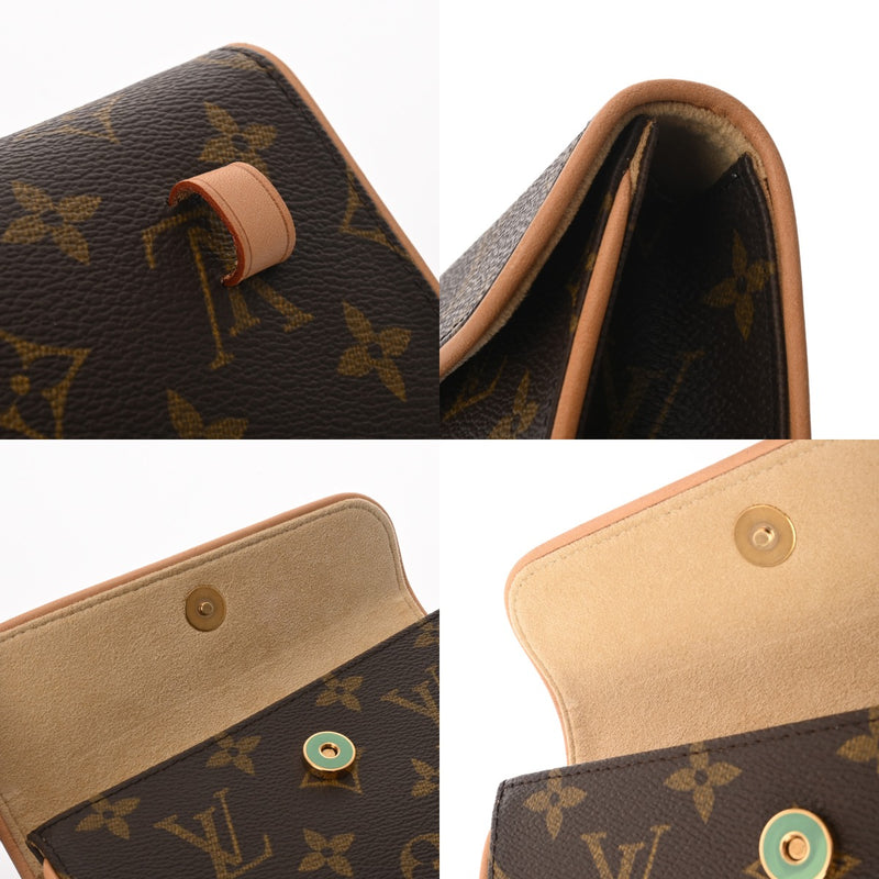 LOUIS VUITTON ルイヴィトン モノグラム ポシェットフロランティーヌ ブラウン M51855 レディース モノグラムキャンバス ウエストバッグ Aランク 中古 銀蔵