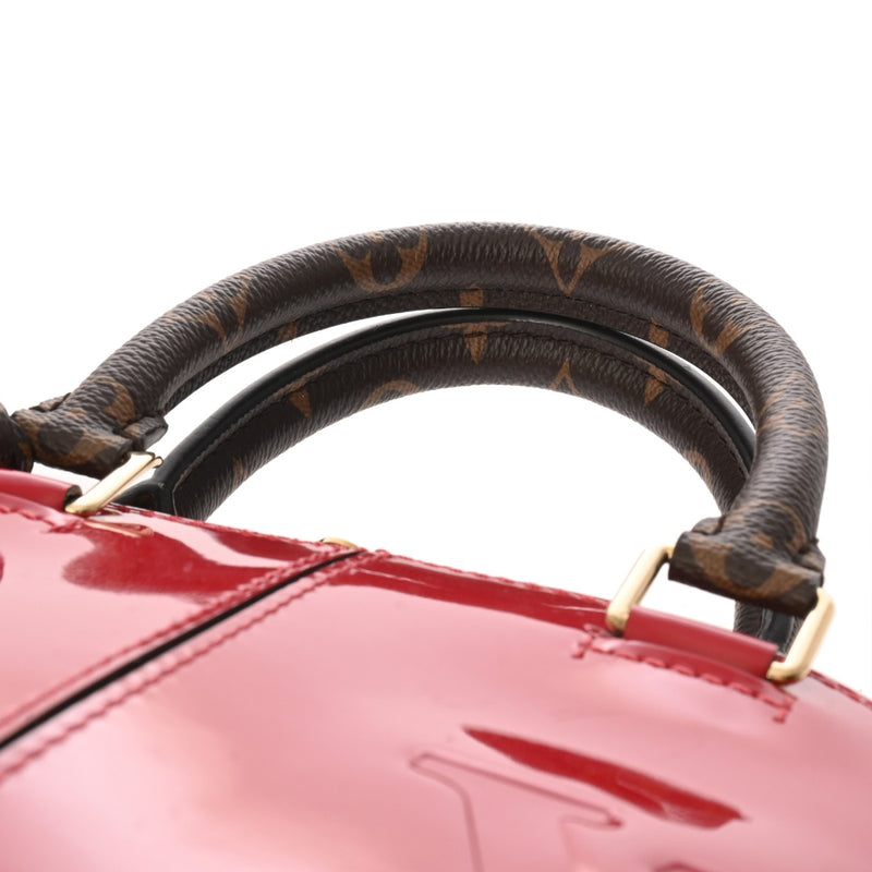 LOUIS VUITTON ルイヴィトン アルマ BB スカーレット M91606 レディース モノグラムキャンバス パテントレザー ハンドバッグ Aランク 中古 銀蔵