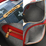 LOUIS VUITTON ルイヴィトン モノグラムデニム スピーディバンドリエール 30 ブルー M45041 レディース モノグラムデニム ハンドバッグ Aランク 中古 銀蔵