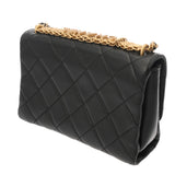 CHANEL シャネル マトラッセ スモールフラップバッグ ブラック レディース ラムスキン ラインストーン ショルダーバッグ Aランク 中古 銀蔵