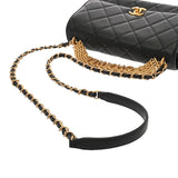 CHANEL シャネル マトラッセ スモールフラップバッグ ブラック レディース ラムスキン ラインストーン ショルダーバッグ Aランク 中古 銀蔵