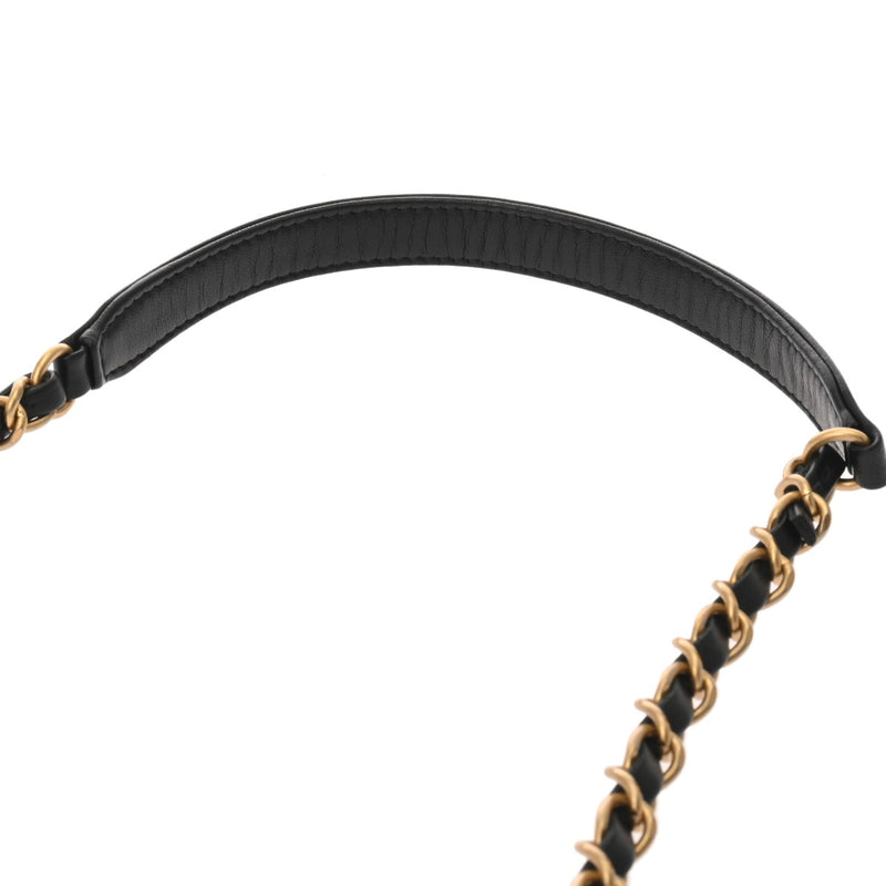 CHANEL シャネル マトラッセ スモールフラップバッグ ブラック レディース ラムスキン ラインストーン ショルダーバッグ Aランク 中古 銀蔵