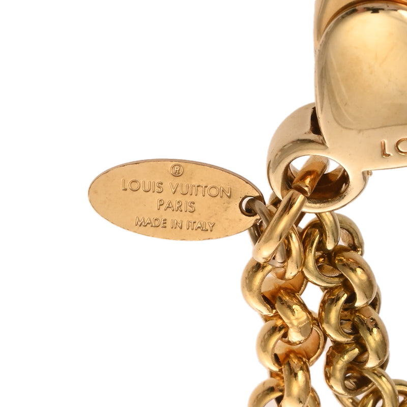 LOUIS VUITTON ルイヴィトン スティップリー ブラウン ゴールド M66971 レディース GP キーホルダー ABランク 中古 銀蔵