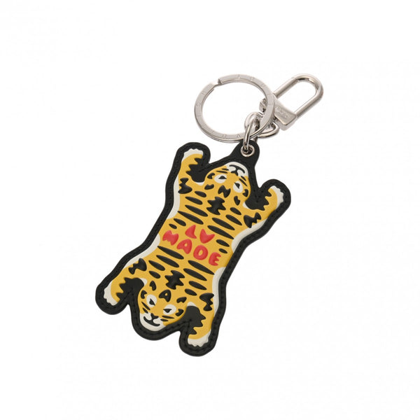 LOUIS VUITTON ルイヴィトン モノグラム バッグチャーム ポルトクレ LVMADE タイガー NIGOコラボ イエロー MP1995 ユニセックス モノグラムキャンバス キーホルダー Aランク 中古 銀蔵