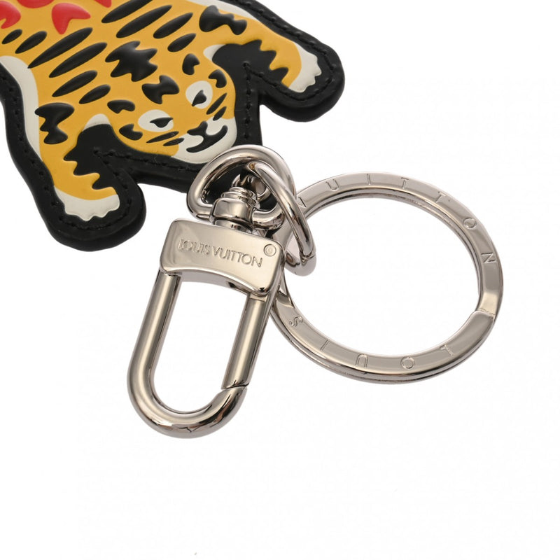 LOUIS VUITTON ルイヴィトン モノグラム バッグチャーム ポルトクレ LVMADE タイガー NIGOコラボ イエロー MP1995 ユニセックス モノグラムキャンバス キーホルダー Aランク 中古 銀蔵