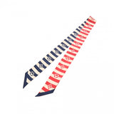 LOUIS VUITTON ルイヴィトン LVエスカル バンドー BB パレオ サマーストライプ アイボリー/レッド/ネイビーシルク M76196 レディース シルク100％ スカーフ 新同 中古 銀蔵