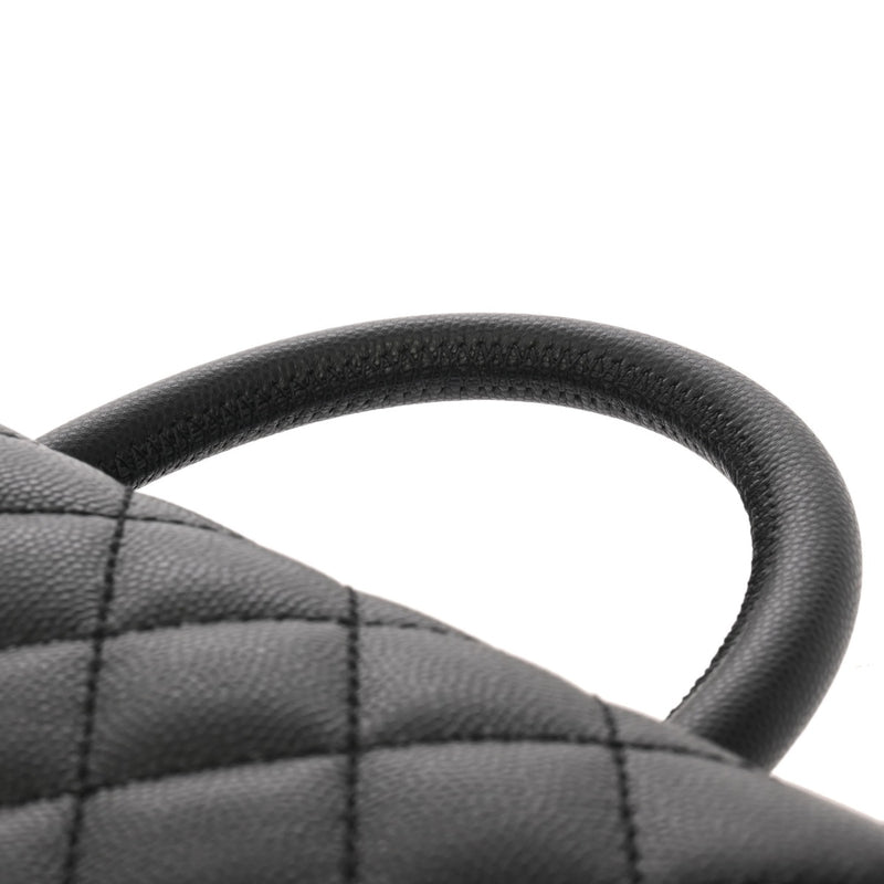 CHANEL シャネル マトラッセ トップハンドルフラップバッグ XS ブラック A92990 レディース キャビアスキン ハンドバッグ Aランク 中古 銀蔵