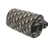 CHRISTIAN DIOR クリスチャンディオール ローラーミニ メッセンジャーバッグ オブリーク ネイビー 1ESPO219YKY_H27E レディース キャンバス レザー ショルダーバッグ Aランク 中古 銀蔵