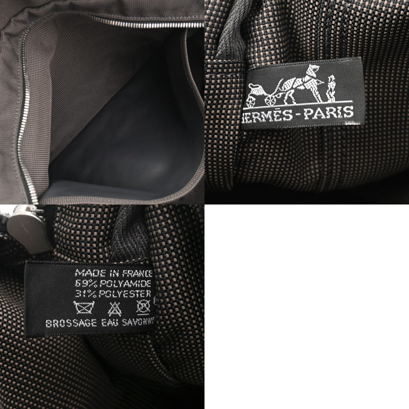 HERMES エルメス エールライン MM 新型 グレー ユニセックス キャンバス トートバッグ ABランク 中古 銀蔵