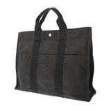 HERMES エルメス エールライン MM 新型 グレー ユニセックス キャンバス トートバッグ ABランク 中古 銀蔵