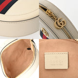GUCCI グッチ オフィディア ミニラウンド チェーンショルダー ホワイト ゴールド金具 550618 レディース レザー ショルダーバッグ Aランク 中古 銀蔵