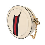 GUCCI グッチ オフィディア ミニラウンド チェーンショルダー ホワイト ゴールド金具 550618 レディース レザー ショルダーバッグ Aランク 中古 銀蔵