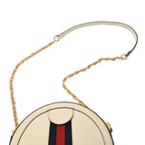 GUCCI グッチ オフィディア ミニラウンド チェーンショルダー ホワイト ゴールド金具 550618 レディース レザー ショルダーバッグ Aランク 中古 銀蔵