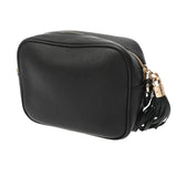 GUCCI グッチ ソーホー インターロッキングG フリンジショルダー ブラック 308364 レディース レザー ショルダーバッグ ABランク 中古 銀蔵