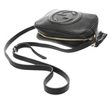 GUCCI グッチ ソーホー インターロッキングG フリンジショルダー ブラック 308364 レディース レザー ショルダーバッグ ABランク 中古 銀蔵