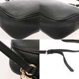 GUCCI グッチ ソーホー インターロッキングG フリンジショルダー ブラック 308364 レディース レザー ショルダーバッグ ABランク 中古 銀蔵