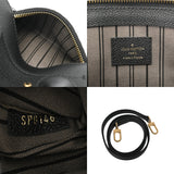 LOUIS VUITTON ルイヴィトン モノグラムアンプラント ポンヌフ ミニ 2WAY ノワール M41743 レディース レザー ハンドバッグ Aランク 中古 銀蔵