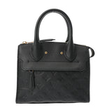 LOUIS VUITTON ルイヴィトン モノグラムアンプラント ポンヌフ ミニ 2WAY ノワール M41743 レディース レザー ハンドバッグ Aランク 中古 銀蔵