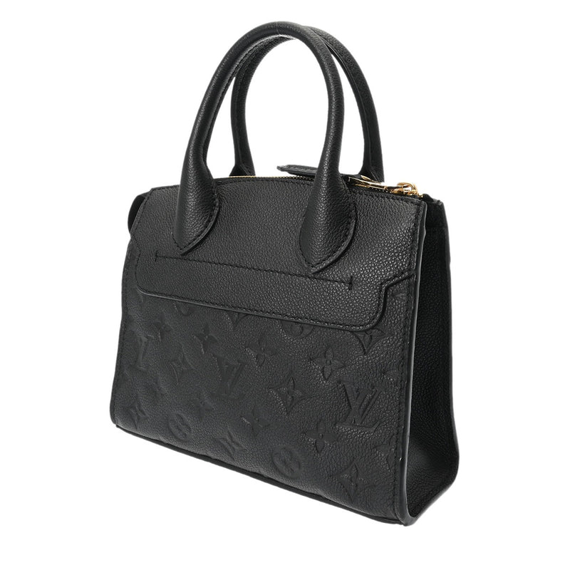 LOUIS VUITTON ルイヴィトン モノグラムアンプラント ポンヌフ ミニ 2WAY ノワール M41743 レディース レザー ハンドバッグ Aランク 中古 銀蔵