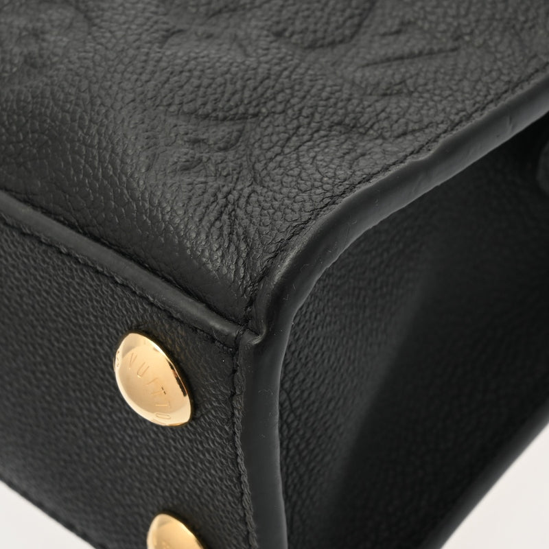 LOUIS VUITTON ルイヴィトン モノグラムアンプラント ポンヌフ ミニ 2WAY ノワール M41743 レディース レザー ハンドバッグ Aランク 中古 銀蔵