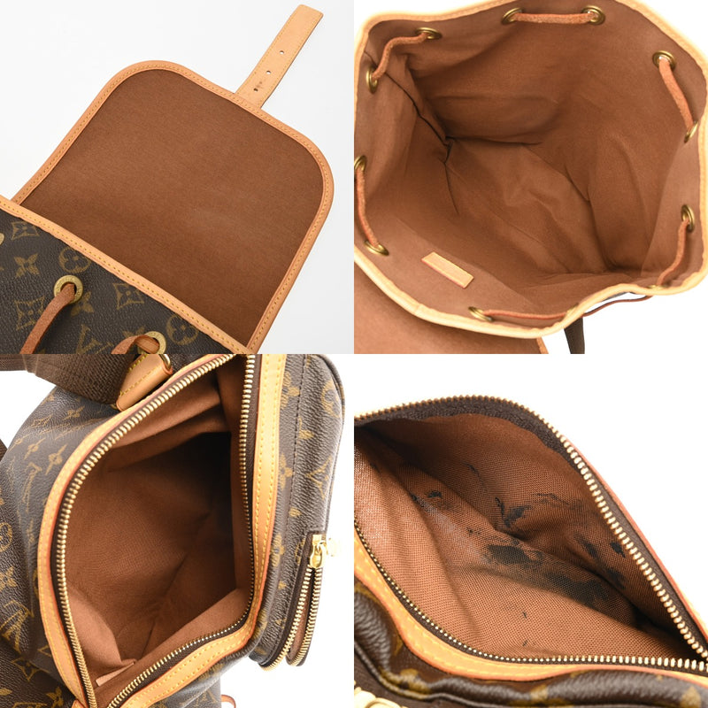 LOUIS VUITTON ルイヴィトン モノグラム サック アド ボスフォール ブラウン M40107 ユニセックス モノグラムキャンバス リュック・デイパック ABランク 中古 銀蔵