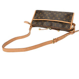 LOUIS VUITTON ルイヴィトン モノグラム ポパンクールロン ブラウン M40008 レディース モノグラムキャンバス ショルダーバッグ Bランク 中古 銀蔵