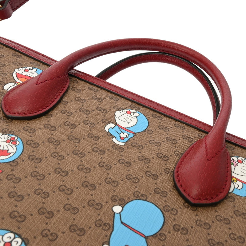 GUCCI グッチ ミニGGスプリーム ドラえもんコラボ 2WAY ベージュ 653952 レディース ミニGGスプリームキャンバス トートバッグ ABランク 中古 銀蔵