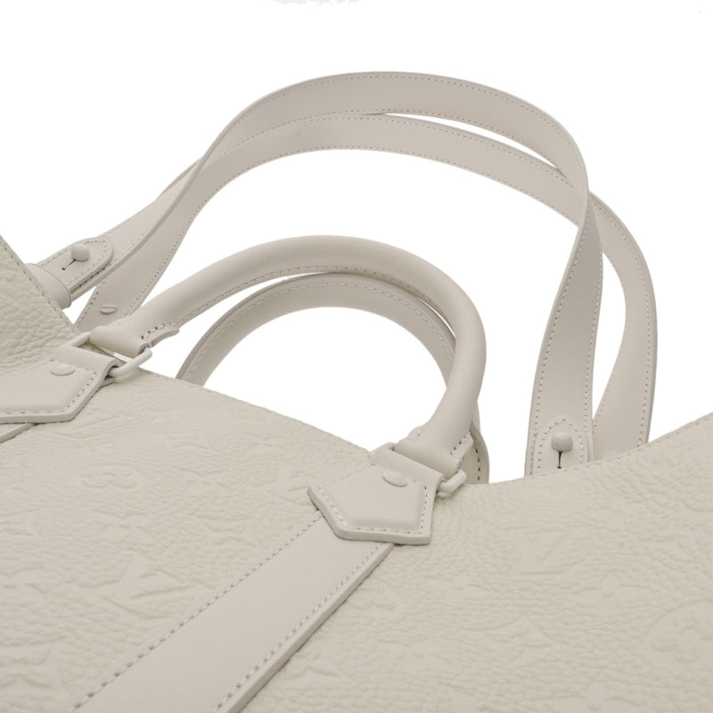 LOUIS VUITTON ルイヴィトン モノグラムアンプラント サックプラ 24H ホワイト M24383 メンズ トリヨンレザー トートバッグ Aランク 中古 銀蔵