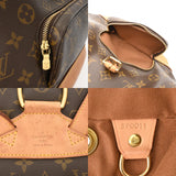 LOUIS VUITTON ルイヴィトン モノグラム モンスリ MM ブラウン M51136 レディース モノグラムキャンバス リュック・デイパック Bランク 中古 銀蔵