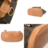 LOUIS VUITTON ルイヴィトン モノグラム モンスリ MM ブラウン M51136 レディース モノグラムキャンバス リュック・デイパック Bランク 中古 銀蔵