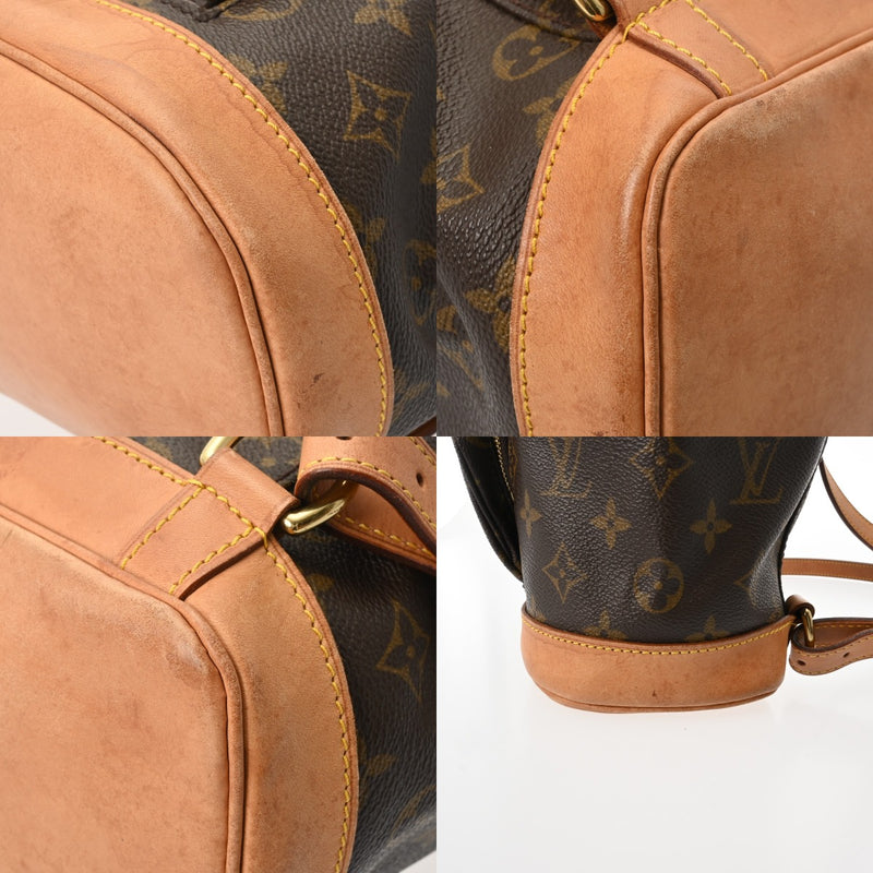 LOUIS VUITTON ルイヴィトン モノグラム モンスリ MM ブラウン M51136 レディース モノグラムキャンバス リュック・デイパック Bランク 中古 銀蔵