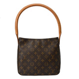 LOUIS VUITTON ルイヴィトン モノグラム ルーピング MM ブラウン M51146 レディース モノグラムキャンバス ショルダーバッグ Bランク 中古 銀蔵