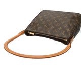 LOUIS VUITTON ルイヴィトン モノグラム ルーピング MM ブラウン M51146 レディース モノグラムキャンバス ショルダーバッグ Bランク 中古 銀蔵