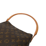 LOUIS VUITTON ルイヴィトン モノグラム ルーピング MM ブラウン M51146 レディース モノグラムキャンバス ショルダーバッグ Bランク 中古 銀蔵