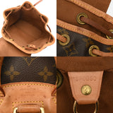 LOUIS VUITTON ルイヴィトン モノグラム ミニ モンスリ ブラウン M51137 レディース モノグラムキャンバス リュック・デイパック Bランク 中古 銀蔵
