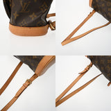 LOUIS VUITTON ルイヴィトン モノグラム ミニ モンスリ ブラウン M51137 レディース モノグラムキャンバス リュック・デイパック Bランク 中古 銀蔵
