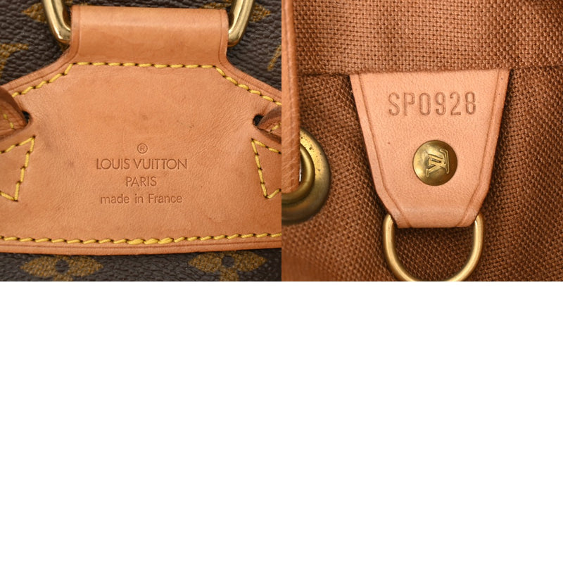 LOUIS VUITTON ルイヴィトン モノグラム モンスリ MM ブラウン M51136 レディース モノグラムキャンバス リュック・デイパック Bランク 中古 銀蔵