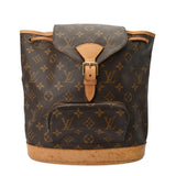 LOUIS VUITTON ルイヴィトン モノグラム モンスリ MM ブラウン M51136 レディース モノグラムキャンバス リュック・デイパック Bランク 中古 銀蔵