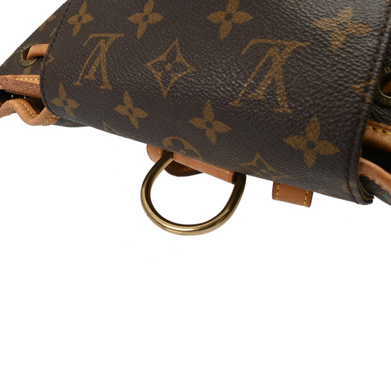 LOUIS VUITTON ルイヴィトン モノグラム モンスリ MM ブラウン M51136 レディース モノグラムキャンバス リュック・デイパック Bランク 中古 銀蔵