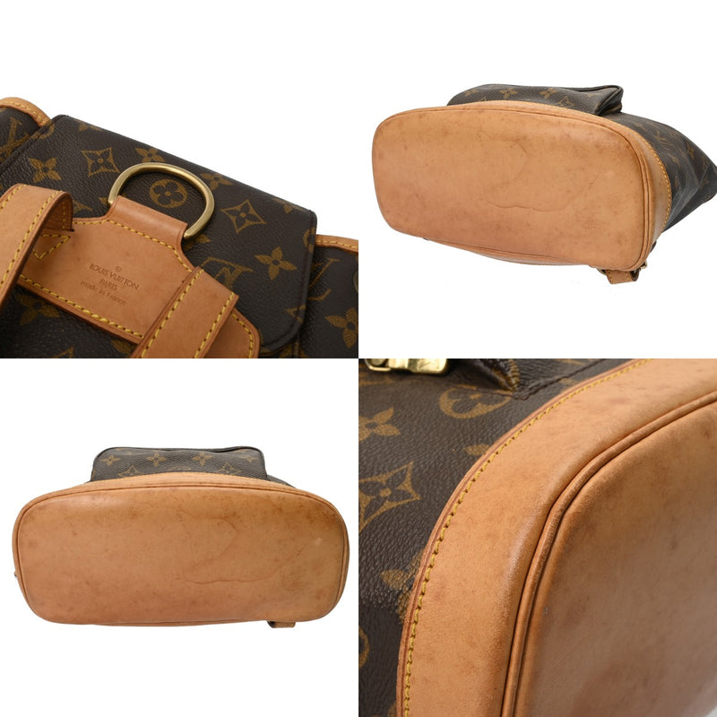 LOUIS VUITTON ルイヴィトン モノグラム モンスリ MM ブラウン M51136 レディース モノグラムキャンバス リュック・デイパック Bランク 中古 銀蔵